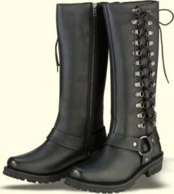 Z1R Savage Waterproof Leather Womens Boots Black