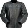 Z1R Justifier Leather Jacket Black