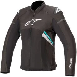 Alpinestars Stella T-GP Plus R V3 Air Womens Jacket Black/White/Teal