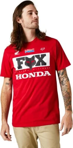 Fox Racing Honda Premium T-shirt Flame Red