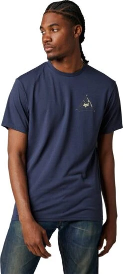 Fox Racing Finisher Tech T-shirt Heather Cobalt