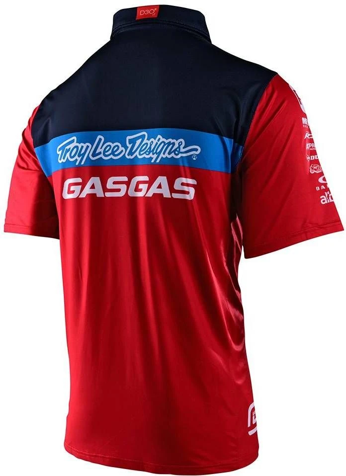 Troy Lee Designs Gas Gas Team Pit Shirt Red - Image 2