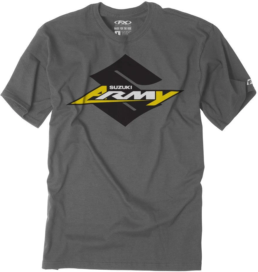 Factory Effex Suzuki Army Youth T-shirt Charcoal