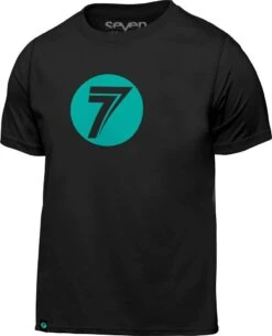 Seven Dot 22.1 Youth T-shirt Black/Aqua
