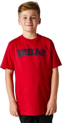 Fox Racing Supr Trik Youth T-shirt Flame Red