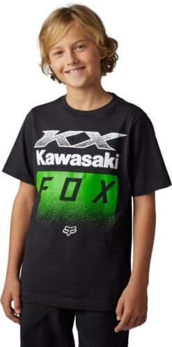 Fox Racing X Kawasaki 2023 Youth T-shirt Black
