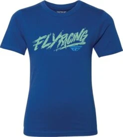 Fly Racing Khaos Youth T-Shirt Blue