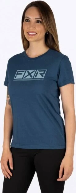 FXR Podium Womens T-Shirt Dark Steel/Steel