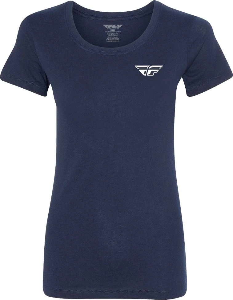 Fly Racing Pulse Womens T-Shirt Navy