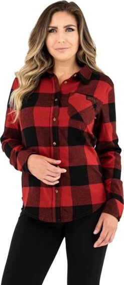 FXR Timber Flannel Womens Shirt Rust/Black