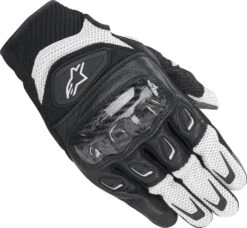Alpinestars SMX-2 Air Carbon V2 Leather Gloves Black/White