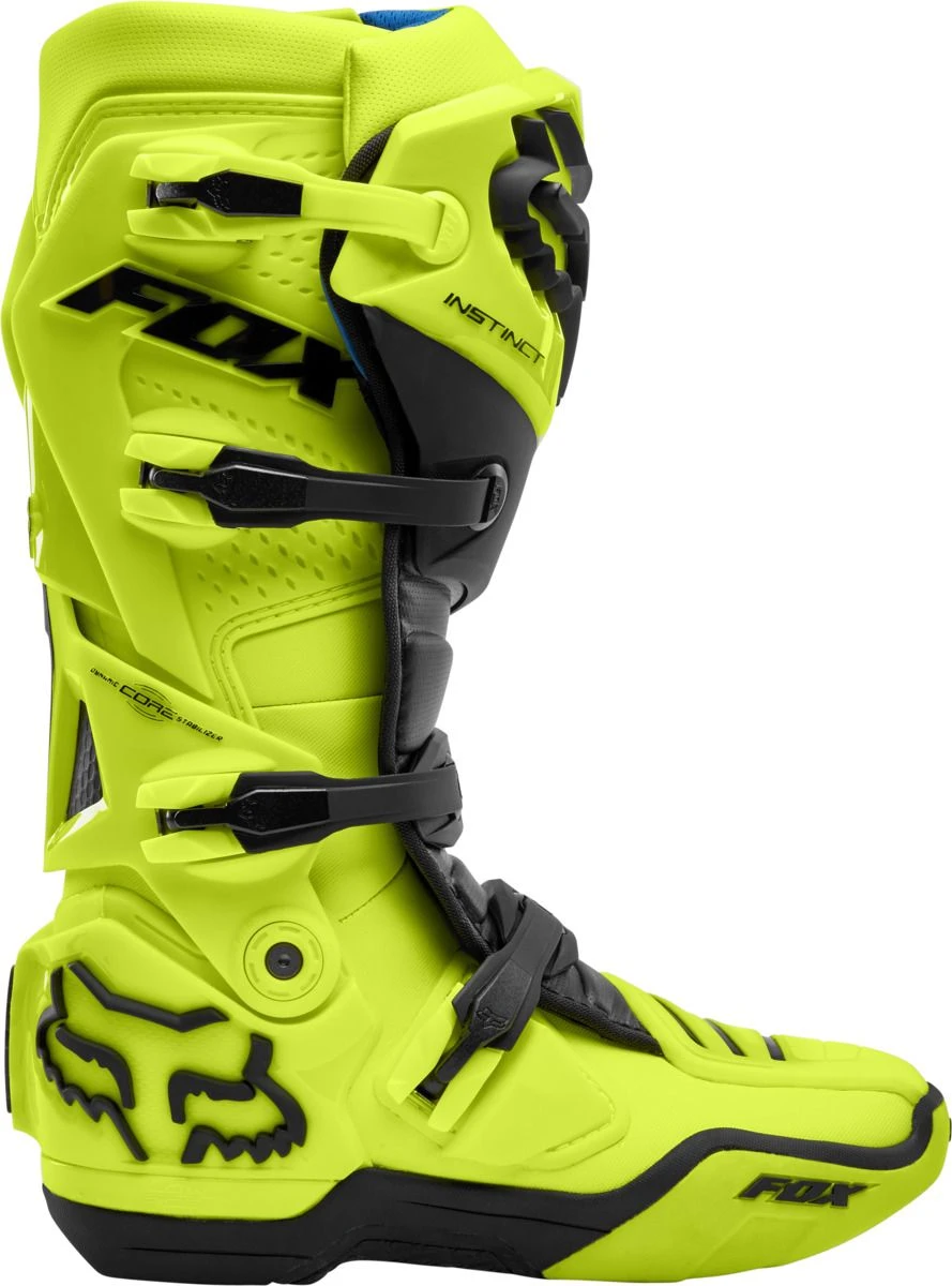 Fox Racing Instinct Boot Fluorescent Yellow - Image 2