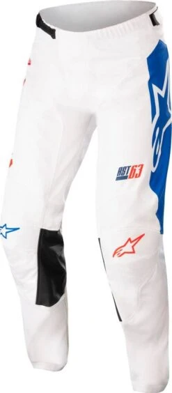 Alpinestars 2022 Racer Compass Pants Off White/Fluo Red/Blue