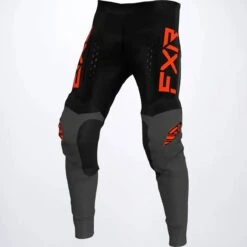 FXR 2022 Off-Road Pants Black/Char/Nuke Red