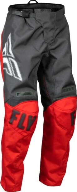 Fly Racing 2023 F-16 Youth Pants Grey/Red