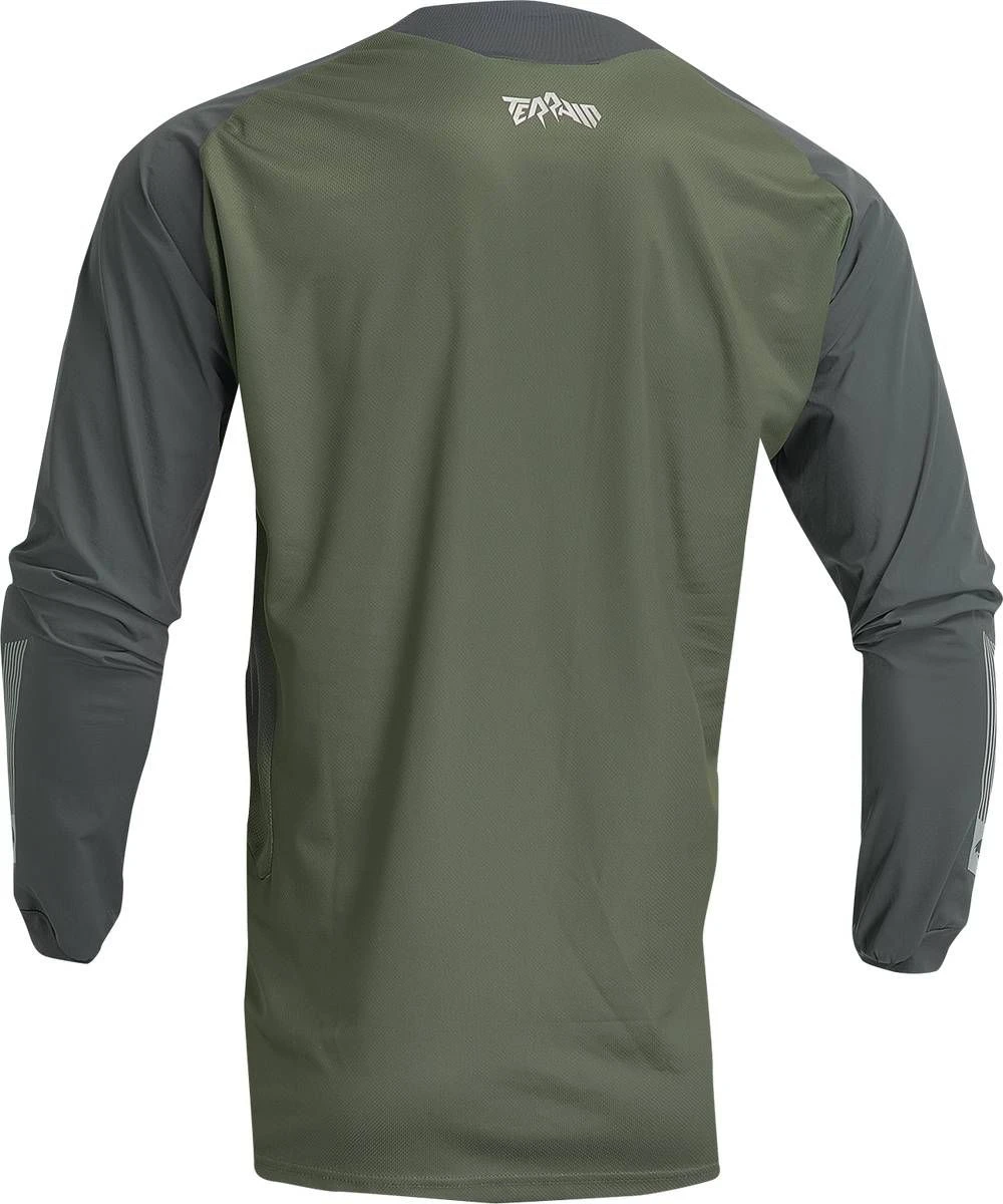 Thor 2023 Terrain Jersey Army/Charcoal - Image 4