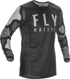 Fly Racing 2021 Kinetic K221 Jersey Black/Grey