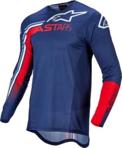 Alpinestars 2022 Supertech Blaze Jersey Bright Red/Dark Blue/White