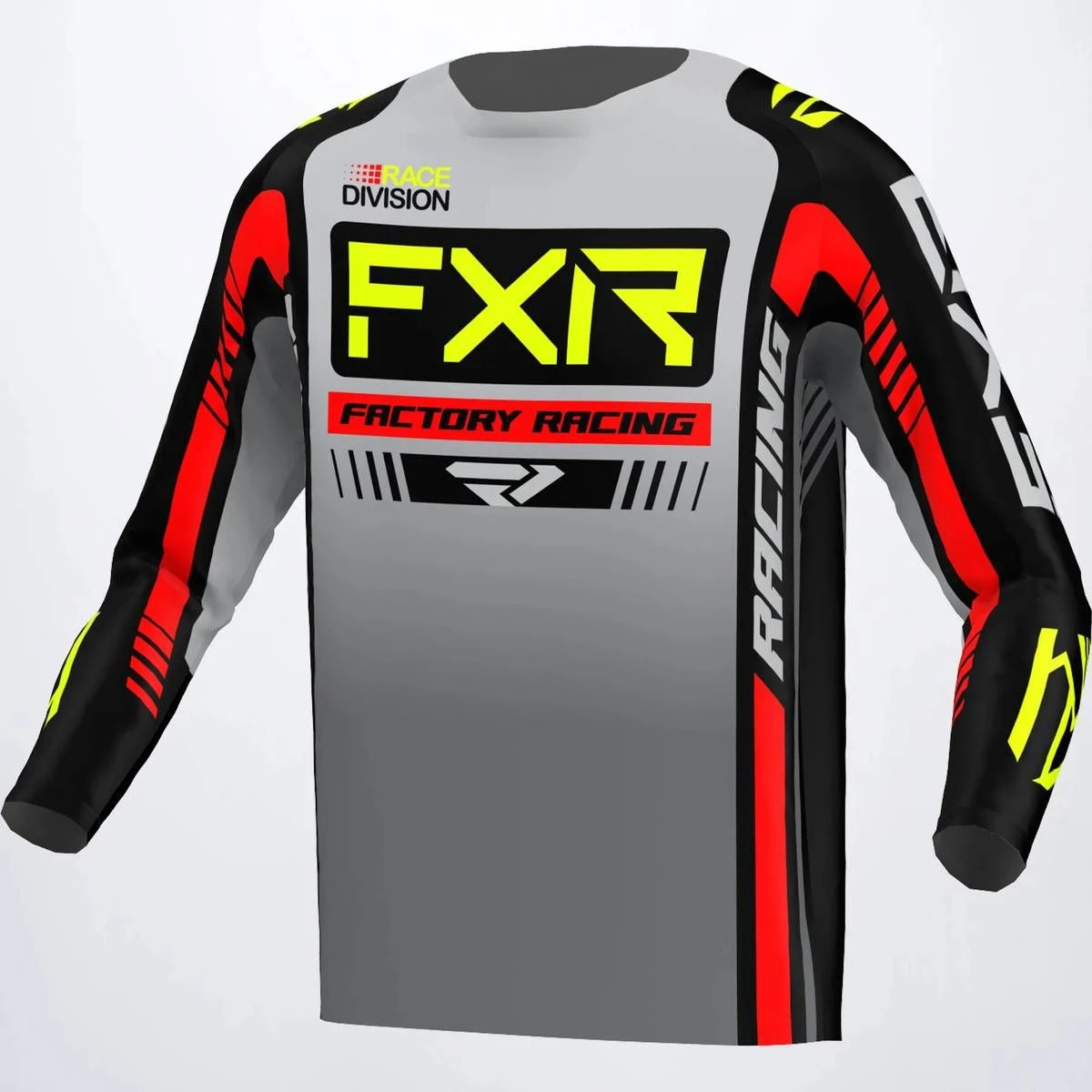 FXR 2023 Clutch Pro Youth Jersey Grey/Black/Hi-vis
