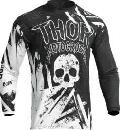 Thor 2023 Sector Gnar Youth Jersey Black/White