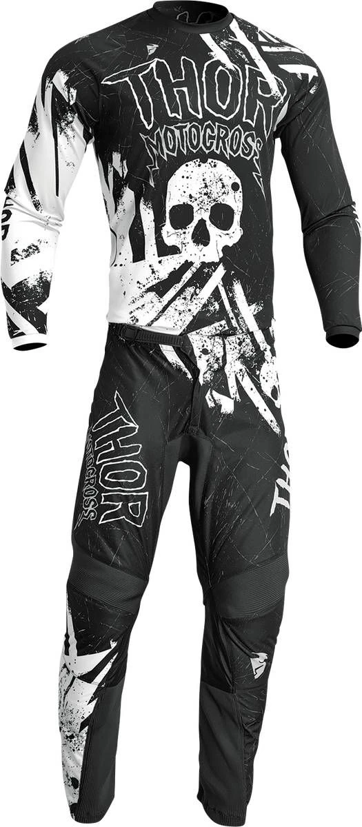 Thor 2023 Sector Gnar Youth Jersey Black/White - Image 3