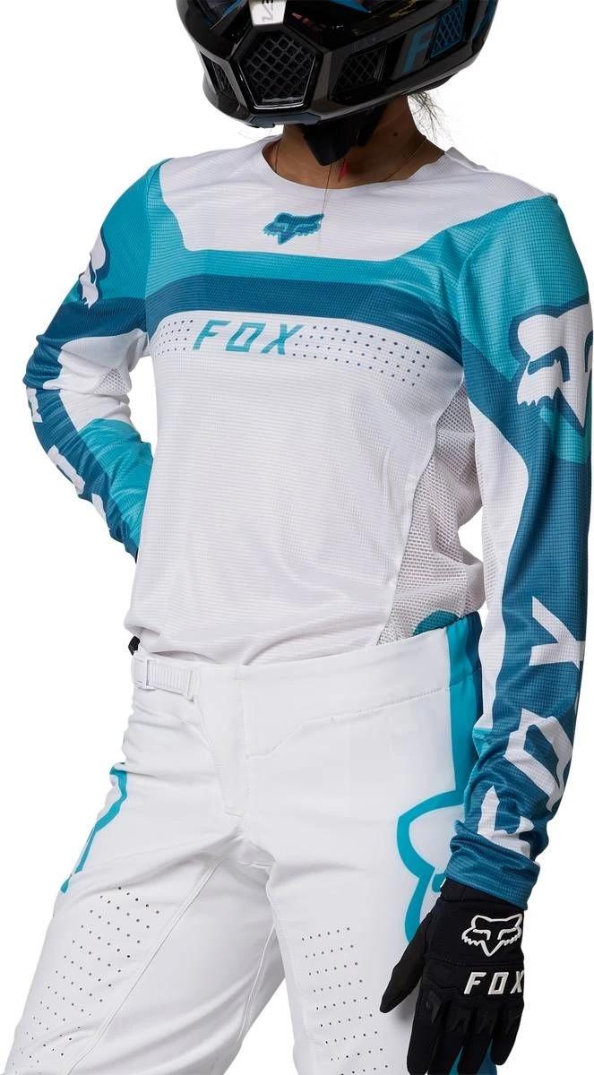 Fox Racing Flexair Efekt Womens Jersey Teal - Image 2