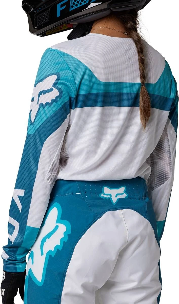 Fox Racing Flexair Efekt Womens Jersey Teal - Image 3