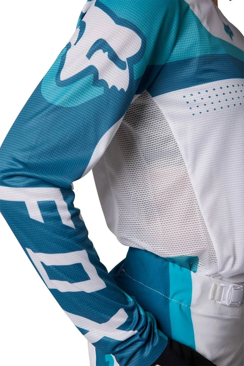 Fox Racing Flexair Efekt Womens Jersey Teal - Image 4