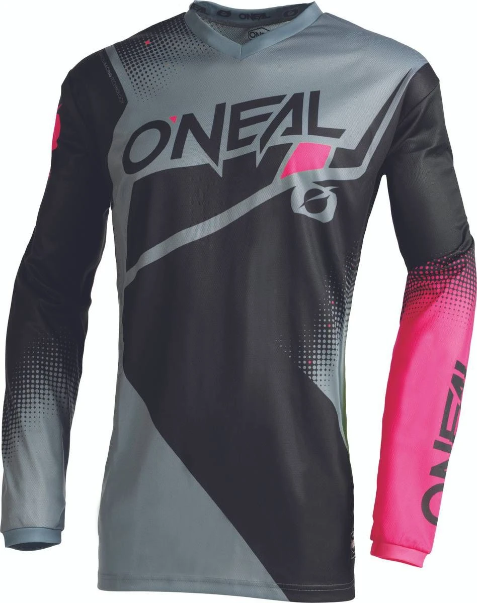 O'Neal 2022 Element Racewear Womens Jersey Black/Grey/Pink