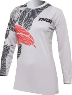 Thor 2022 Sector Urth Womens Jersey Light Gray/Fire Coral