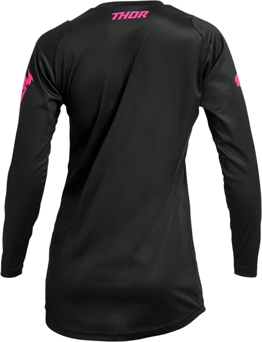 Thor 2022.5 Sector Minimal Womens Jersey Black/Pink - Image 4