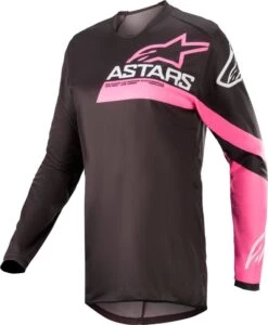 Alpinestars 2022 Fluid Chaser Womens Jersey Black/Fluo Pink