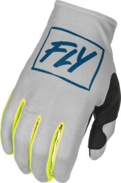 Fly Racing 2022 Lite GlovesGrey/Teal/Hi-Vis