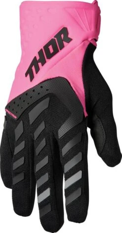 Thor 2022 Spectrum Womens Gloves Flo Pink/Black