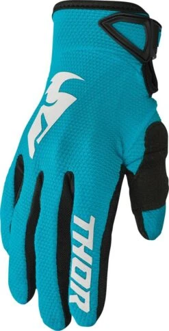 Thor 2023 Sector Womens Gloves Aqua/Vintage White