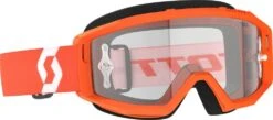 Scott Primal MX Goggles Orange/White W/Clear Lens