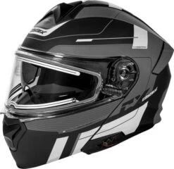 Castle X CX935 Modular Electric Snowmobile Helmet Raid Matte Charcoal/Silver