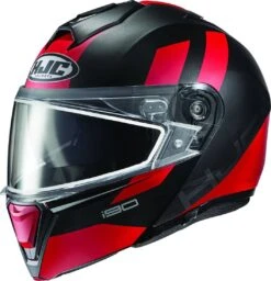 HJC I90 Modular Snowmobile Helmet Syrex Black/Red