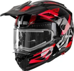 FXR 2022 Maverick X Electric Modular Snowmobile Helmet Black/Red