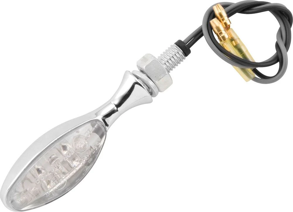 BikeMaster Torpedo LED Turn Signals Chrome