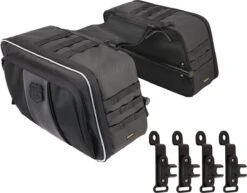 Nelson Rigg Route One Road Trip Saddlebags Black 13 X 5.25 X 8.5