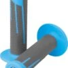 Pro-Taper Clamp-On Lock On System Full Diamond Grips Neon Blue