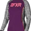 FXR Helium X Tech Womens Longsleeve Shirt Plum/Coral