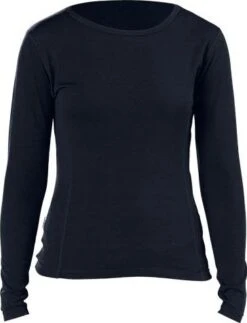 Minus 33 Lightweight Crew Womens Base Layer Shirt Black