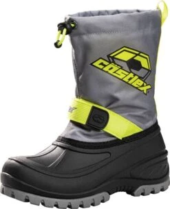 Castle X Element Youth Snowmobile Boot Hi-Vis/Gray