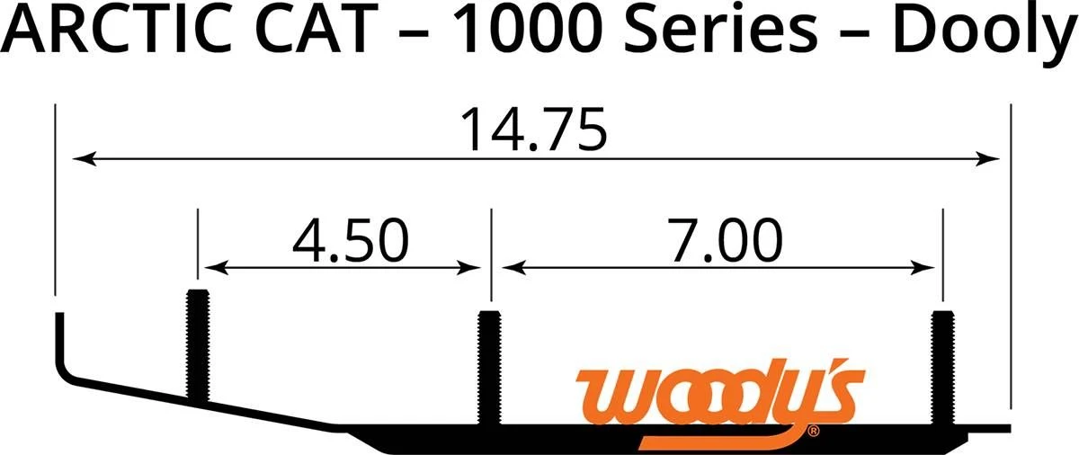 Woody's Slim Jim Dooly Runner 6in 60deg DA6-1000 - Image 2