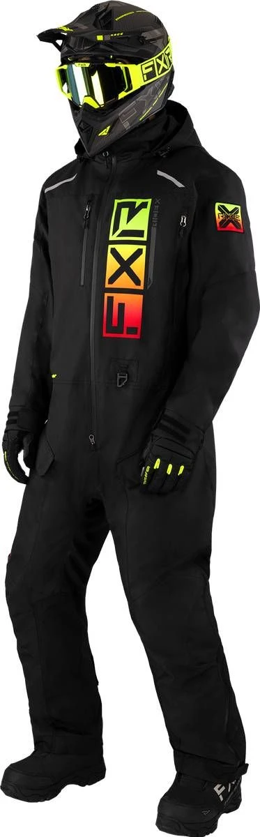FXR 2023 Recruit Lite Monosuit Black/Sherbert