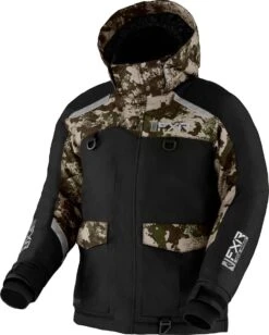 FXR 2022 Excursion Child Snowmobile Jacket Black/Army Camo