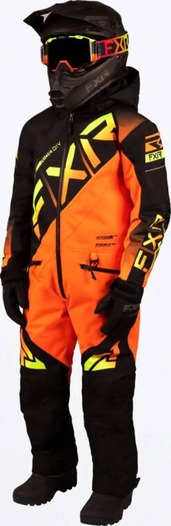 FXR 2023 CX Youth Monosuit Black/Inferno