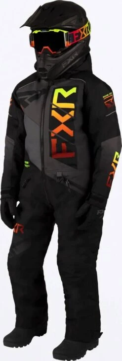 FXR 2023 Helium Youth Monosuit Black/Char/Inferno